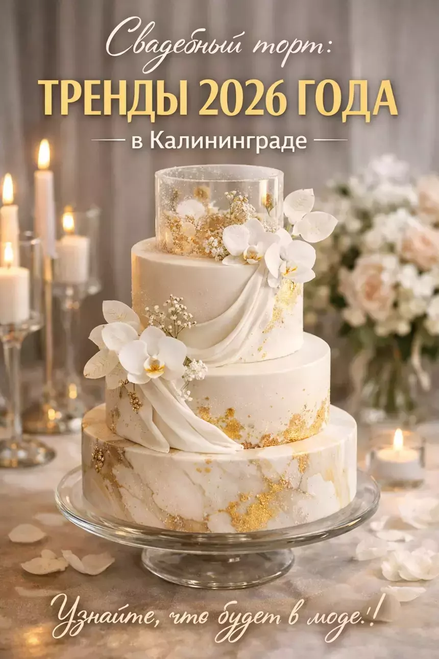 Свадебный торт: тренды 2026 года в Калининграде