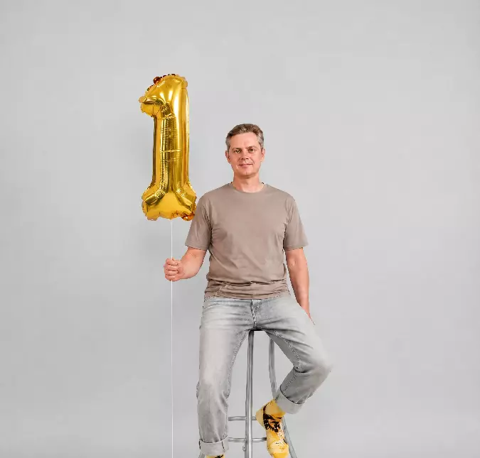 Шар цифра фольгированный (14"/36 см) любого цвета