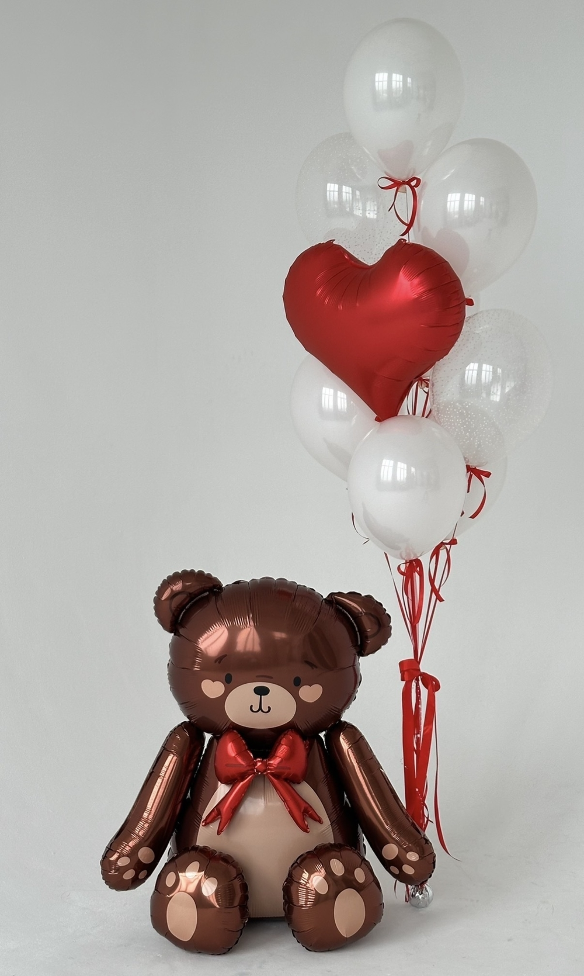 Набор шаров с «Мишка с бантом»