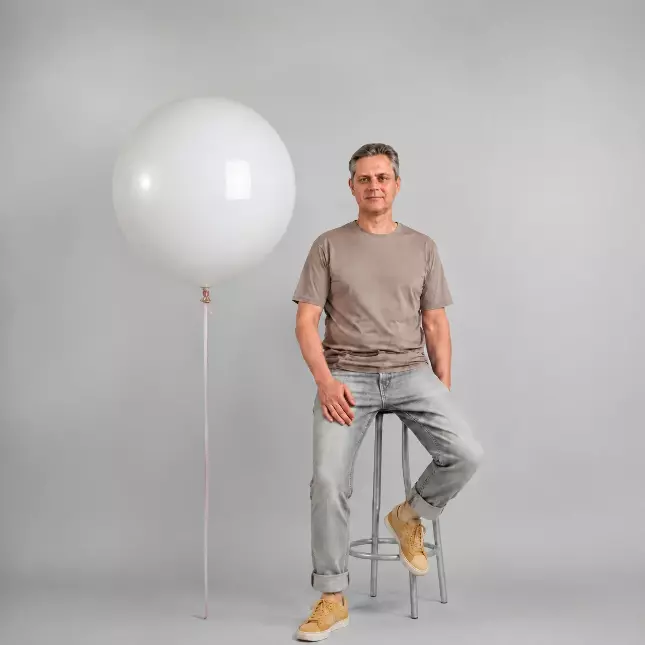 Шар сфера и латексный  (24"/60 см) любого цвета